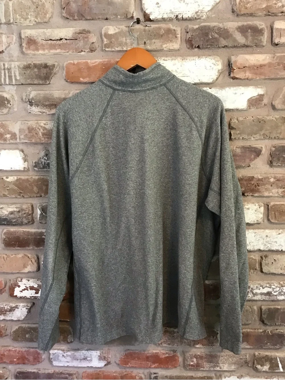 The North Face Men's Gray 1/4 Zip Chest Panel Flash Dry Fleece Jacket XL